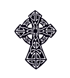 Переводная тату «Крест кельтский»