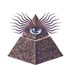 Переводная тату «Всевидящее око»
